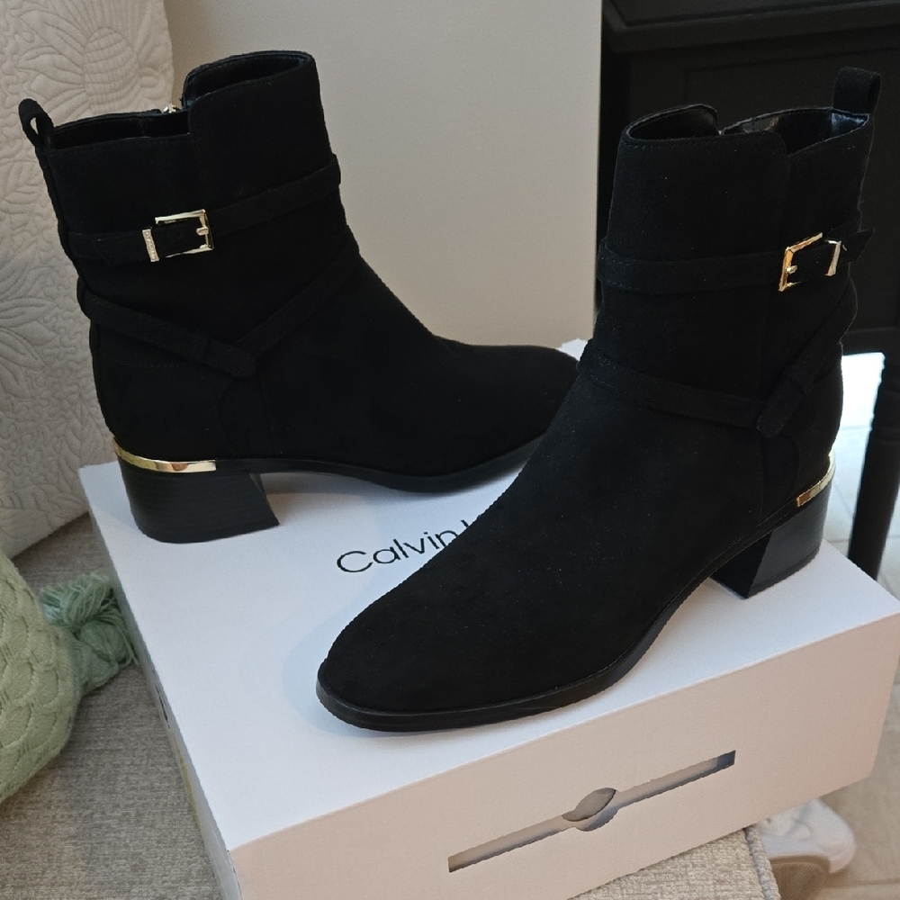 Calvin Klein Women's Black Ankle Boots